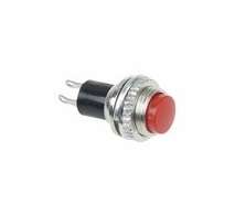 Выключатель-кнопка металл 220В 2А (2с) (ON)-OFF d10.2 красн. Mini (RWD-213) | Код. 36-3331 | Rexant